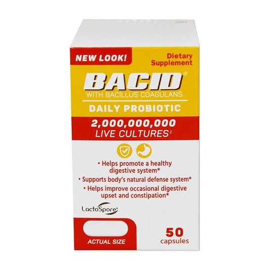 Bacid Daily Probiotic Dietary Supplement For Digestive Health