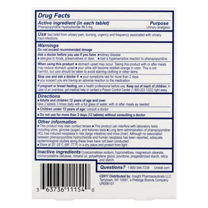 Uristat Ultra Uti Pain Relief Tablets, 30 Ea