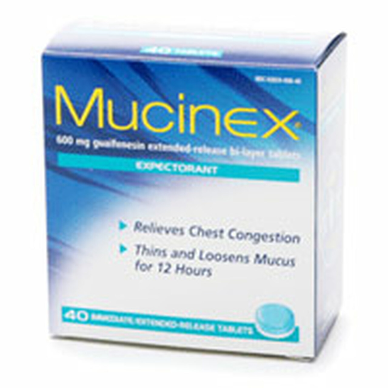 Mucinex 12 Hr Chest Congestion Expectorant, Tablets 40 Ea