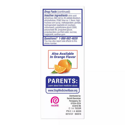 Delsym Adult Cough Suppressant Liquid, Grape Flavor, 3 Oz