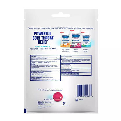 Mucinex Insta Soothe Drops, Elderberry And Wild Cherry, 20 Ea