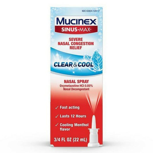 Mucinex Sinus-Max Full Force Nasal Decongestant Spray 0.75 Oz