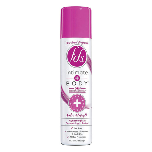 Fds Intimate Deodorant Spray All Day Freshness, Extra Strength Bottle - 2 Oz