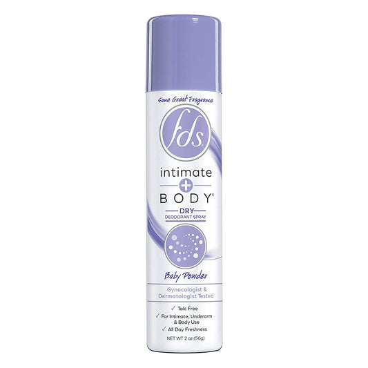 Fds Intimate Deodorant Spray All Day Freshness, Baby Powder - 2 Oz