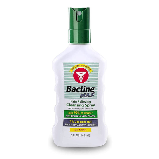 Bactine Max Pain Relieving Cleansing Spray, White - 5 Oz