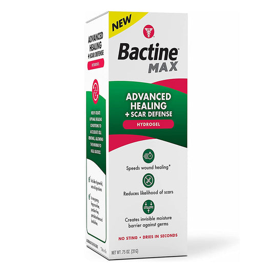 Bactine Max Advanced Healing + Scar Defense Hydrogel For First Aid Wound Care - 0.75 Oz
