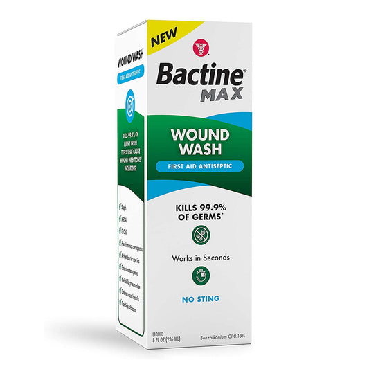 Bactine Max First Aid Antiseptic Wound Wash - 8 Oz