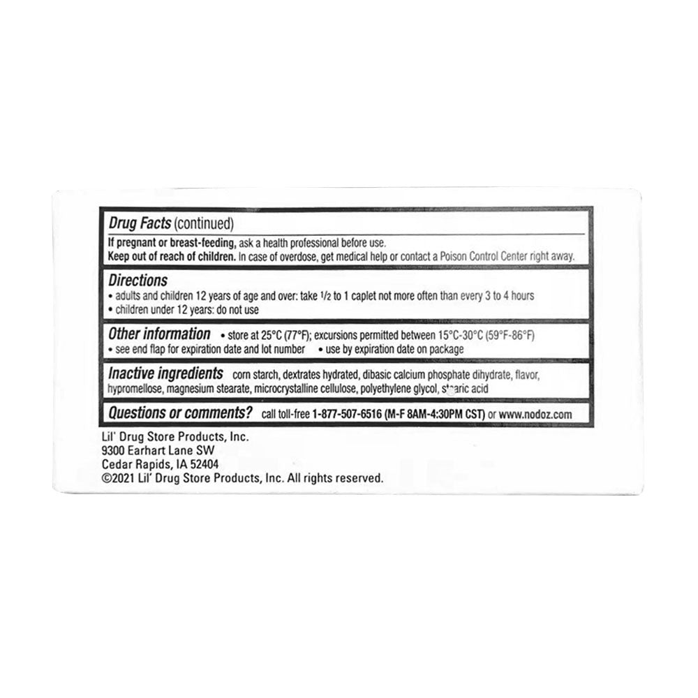 NoDoz 200Mg Caffeine Pills Maximum Strength, 60 Caplets