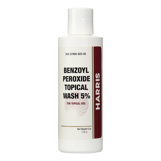 Harris Benzoyl Peroxide Wash 5% Bottle, 5 Oz