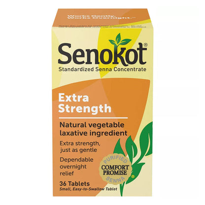 Senokot Extra Strength Natural Vegetable Laxative , 36 Ct