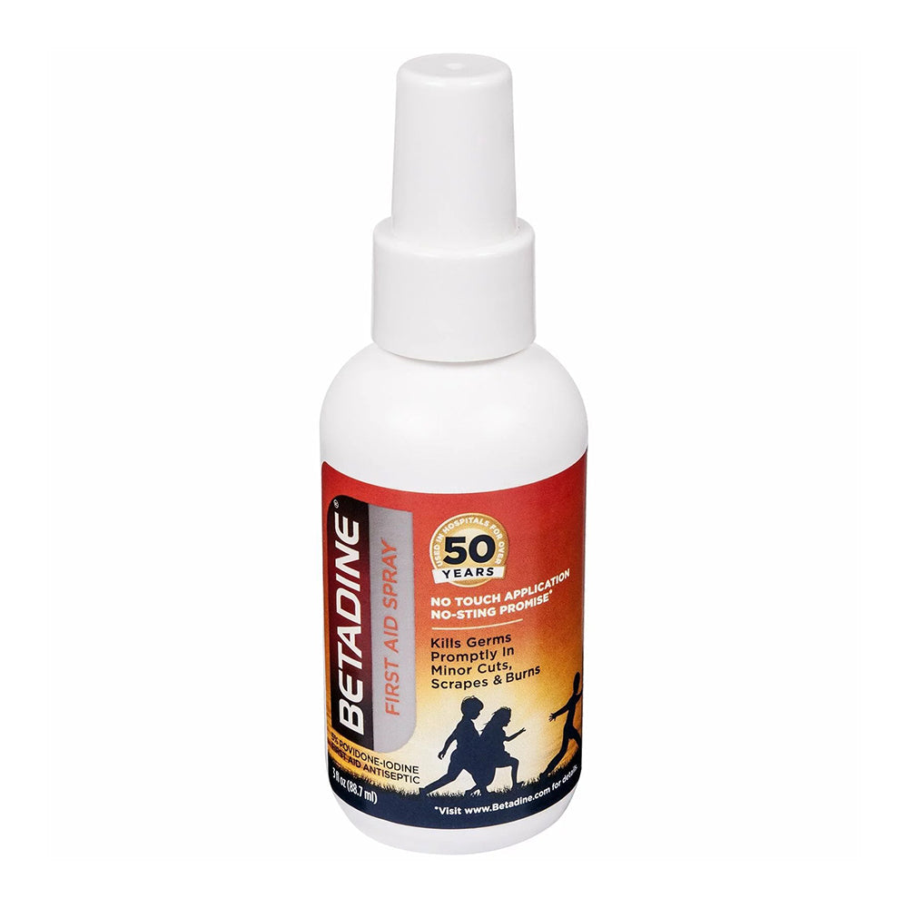 Betadine First Aid Antiseptic Spray With 5% Povidone Iodine - 3 Fl Oz