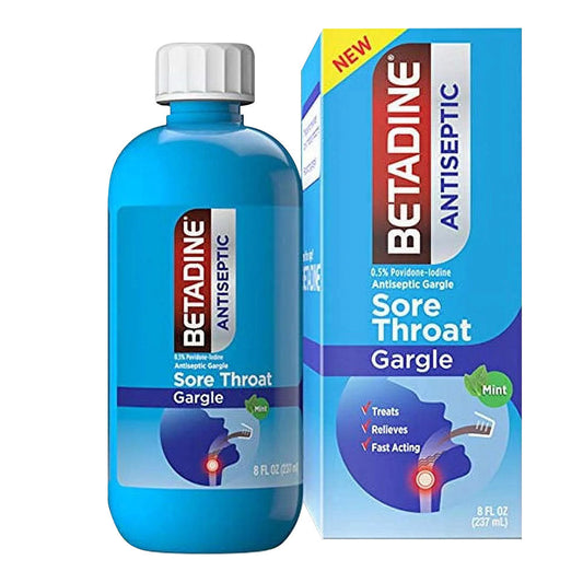 Betadine Sore Throat Gargle With Povidone-Iodine And Mentadent 150 Count