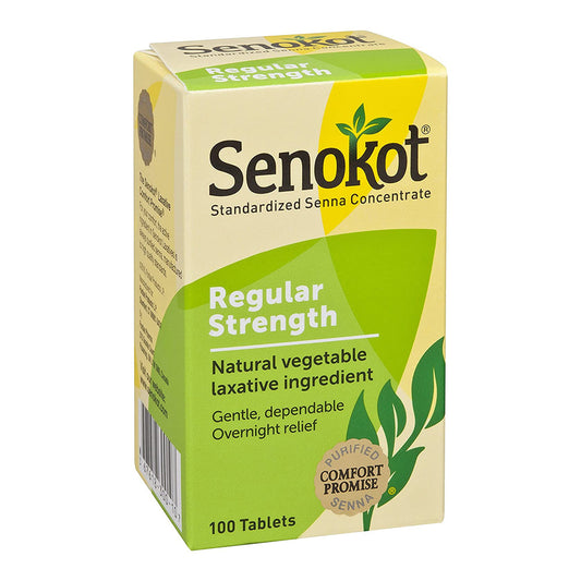 Senokot-Natural Vegetable Laxative Ingredient - 100 Tablets