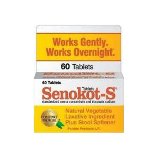 Senokot-S Laxative Tablets 60 Ea