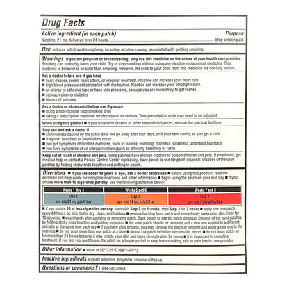 Blue Point Nicotine Transdermal System Patch Stop Smoking Aid