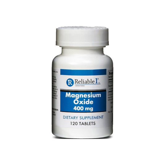 Reliable 1 Magnesium Oxide 400 Mg Dietary Supplement Tablets - 120 Ea