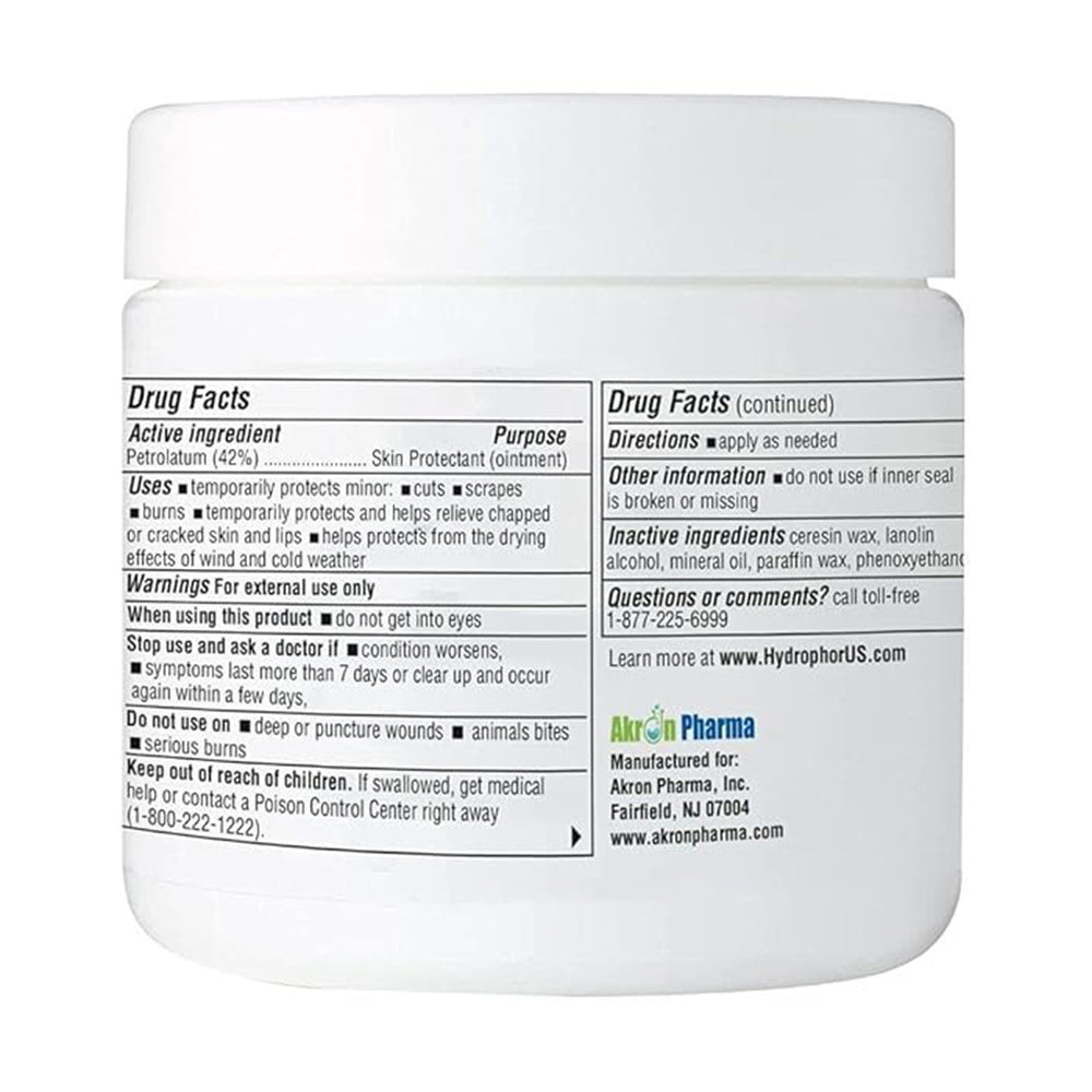 Hydrophor Ointment - Soothes & Protects Dry Skin - 16 Oz. Jar - By Akron Pharma