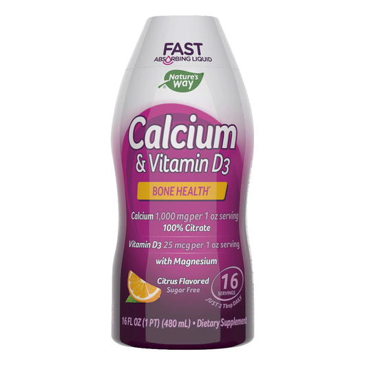 Nature'S Way, Calcium & Vitamin D3, Citrus, 16 Fl Oz