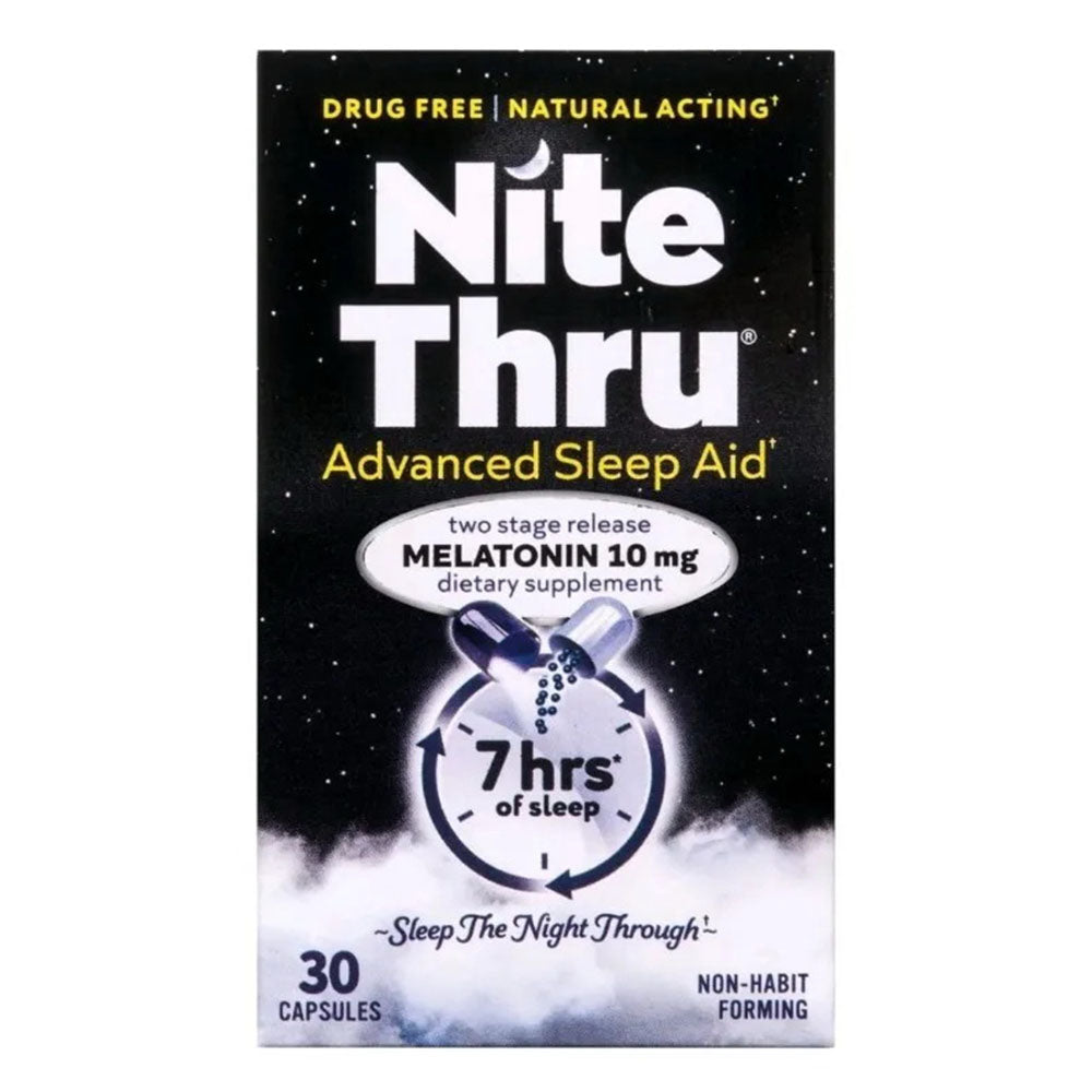 Nite Thru Advanced Sleep Aid Melatonin 10 mg - 30 Caps