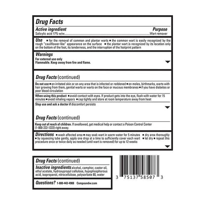 Compound W Fast Acting Wart Remover Gel, Maximum Strength - 0.25 Oz