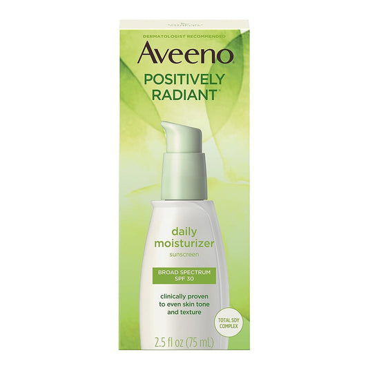Aveeno, Active Naturals, Positively Radiant, Daily Moisturizer, Spf 30, 2.5 Fl Oz