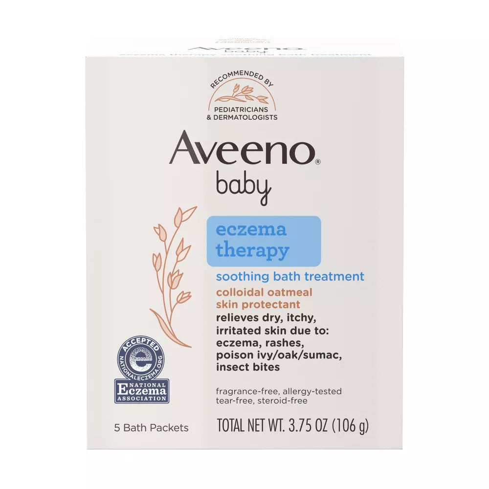 Aveeno Baby Soothing Bath Treatment Single Use Packets - 5 Ea