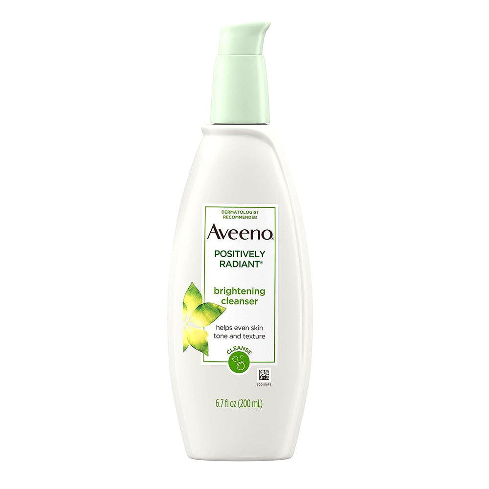 Aveeno Positively Radiant Cleanser, With Moisture-Rich Soy Extracts - 6.7 Oz