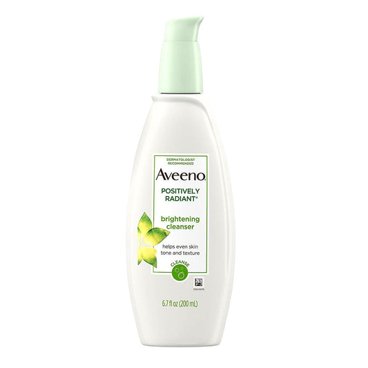 Aveeno Positively Radiant Cleanser, With Moisture-Rich Soy Extracts - 6.7 Oz