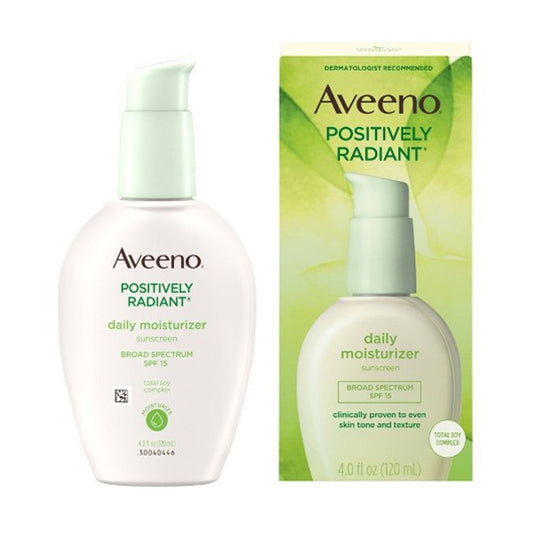 Aveeno Radiant Daily Skin Moisturizer With Spf 15 - 4 Oz