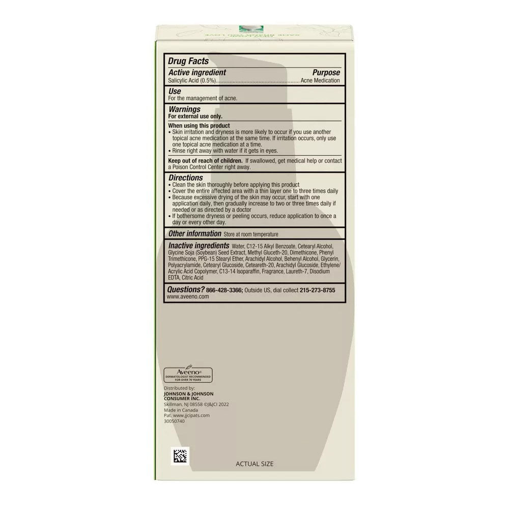 Aveeno, Facial Moisturizers Clear Complexion Daily Moisturizer Pump,4 Fl Oz