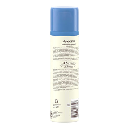 Aveeno Active Naturals Positively Smooth Shave Gel, Lightly Fragranced - 7 Oz