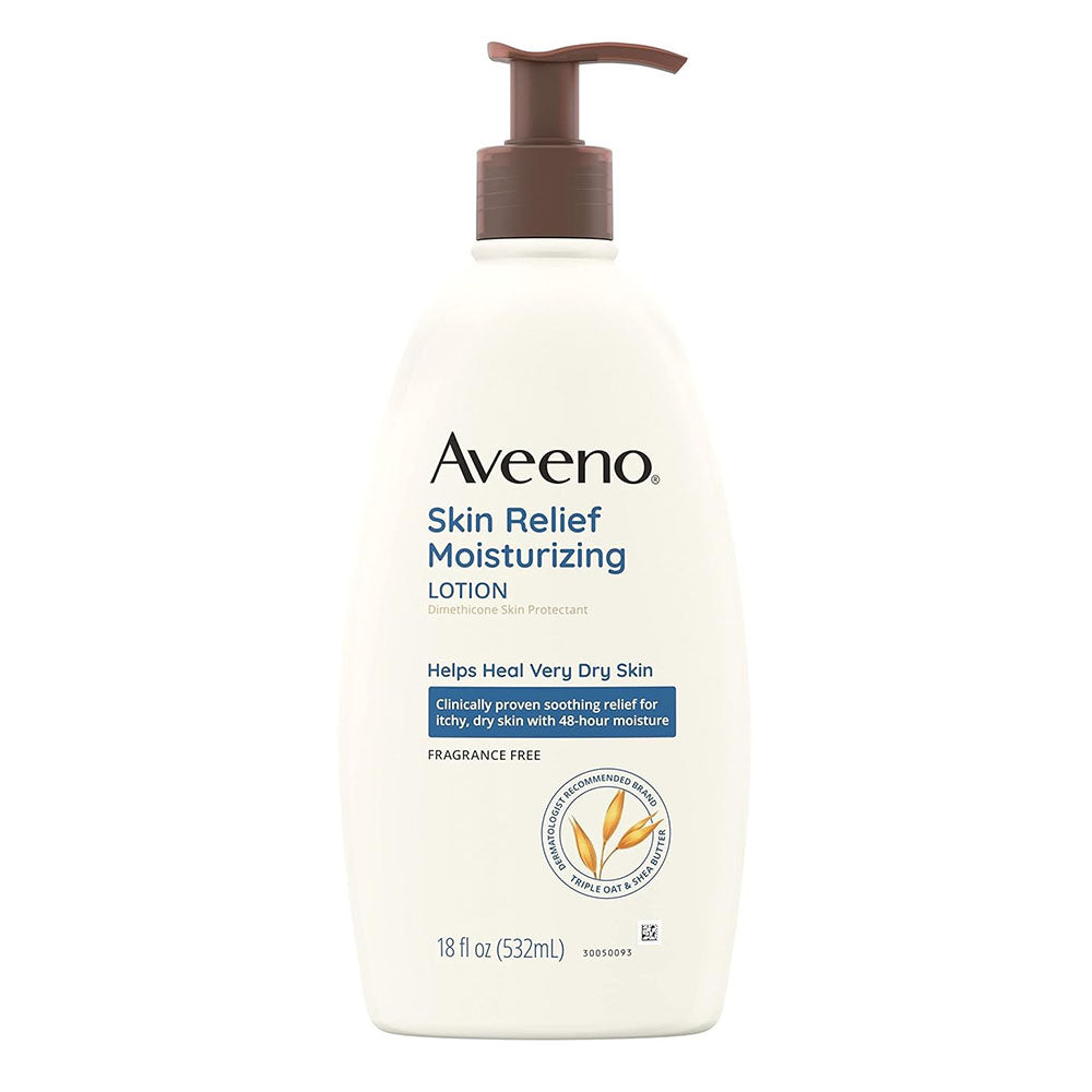 Aveeno Skin Relief Fragrance-Free Moisturizing Lotion For Sensitive Skin, 18 Fl Oz
