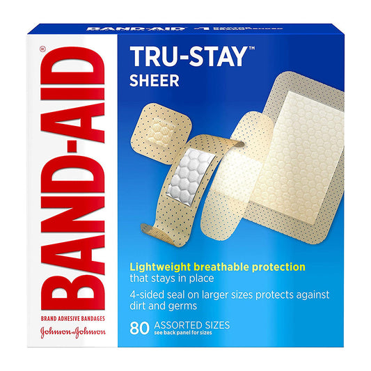 Band-Aid Tru-Stay Sheer Strips - 80 Count