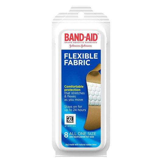 Band-Aid Flexible Fabric Adhesive Bandages - 8 Ea