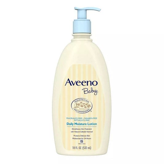 Aveeno Baby Daily Moisture Moisturizing Lotion For Delicate Skin ,18 Fl Oz