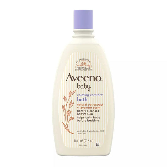 Aveeno Baby Calming Comfort Bath With Relaxing Lavender & Vanilla Scents, 18 Fl Oz