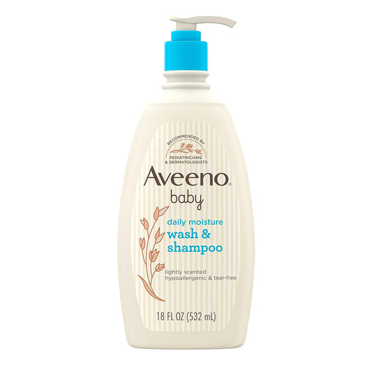 Aveeno Lightly Scented Baby Wash And Shampoo, Tear Free, 18 Oz