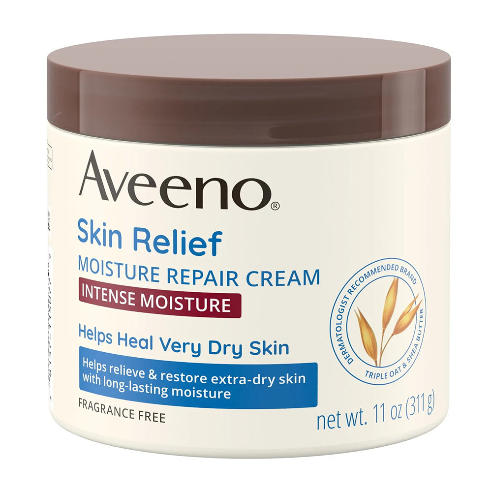 Aveeno Active Naturals Skin Relief Moisture Repair Cream, Fragrance Free - 11 Oz