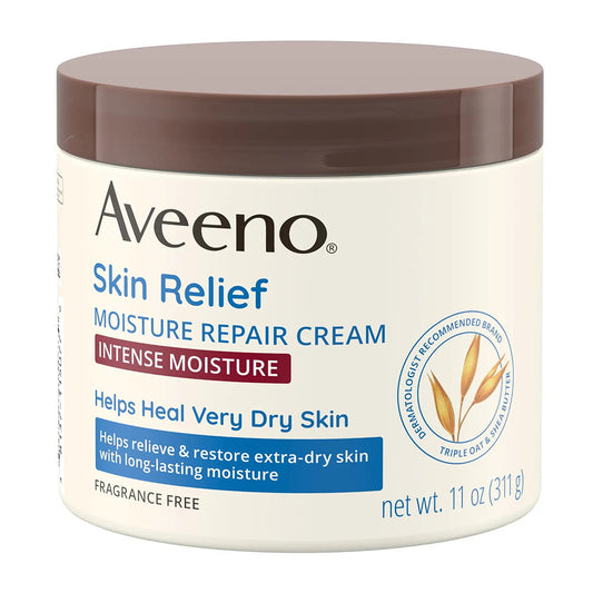 Aveeno Active Naturals Skin Relief Moisture Repair Cream, Fragrance Free - 11 Oz