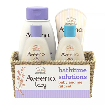 Aveeno Baby Mommy & Me Bathtime Gift Set - Baby Wash & Lotion - 1 Ea