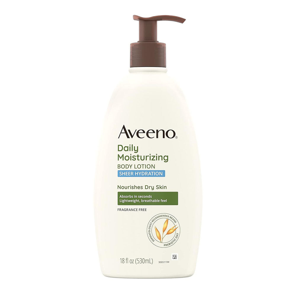 Aveeno Sheer Hydration Daily Moisturizing Fragrance-Free Lotion,18 Fl Oz