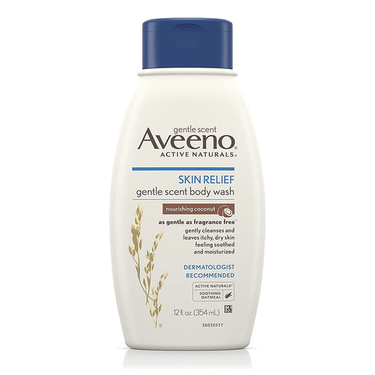 Aveeno Skin Relief Nourishing Body Wash, Coconut - 12 Oz