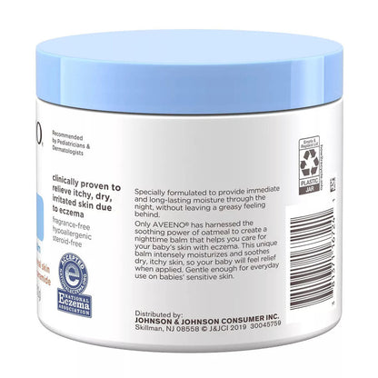 Aveeno Baby Eczema Therapy Nighttime Moisturizing Body Balm, Nourishing Skin ,11 Oz