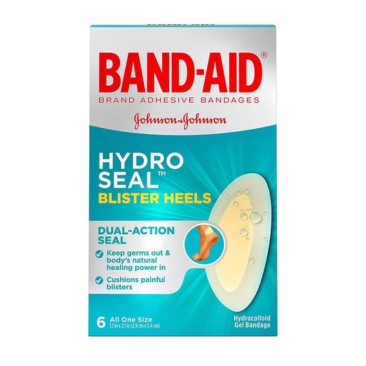 Band-Aid Brand Hydro Seal Adhesive Bandages For Heel Blisters, 6 Ct