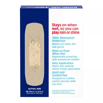 Band-Aid Brand Water Block Flex Adhesive Bandages, All One Size, 20 Count