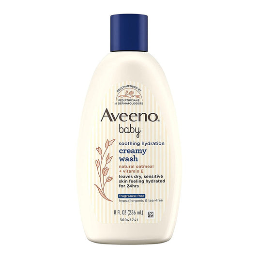 Aveeno Baby Soothing Hydration Creamy Wash Natural Oatmeal - 8 Oz