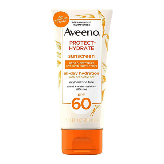 Aveeno Protect & Hydrate Sunscreen Body Lotion Spf 60 - 3 Oz
