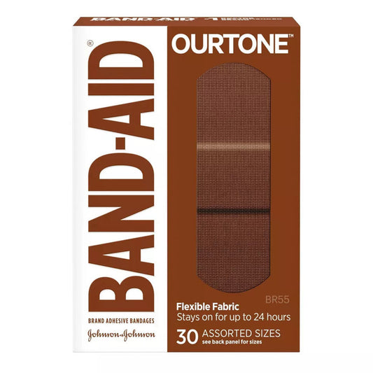Band-Aid Brand Ourtone Adhesive Bandages, Br55, 30 Ct