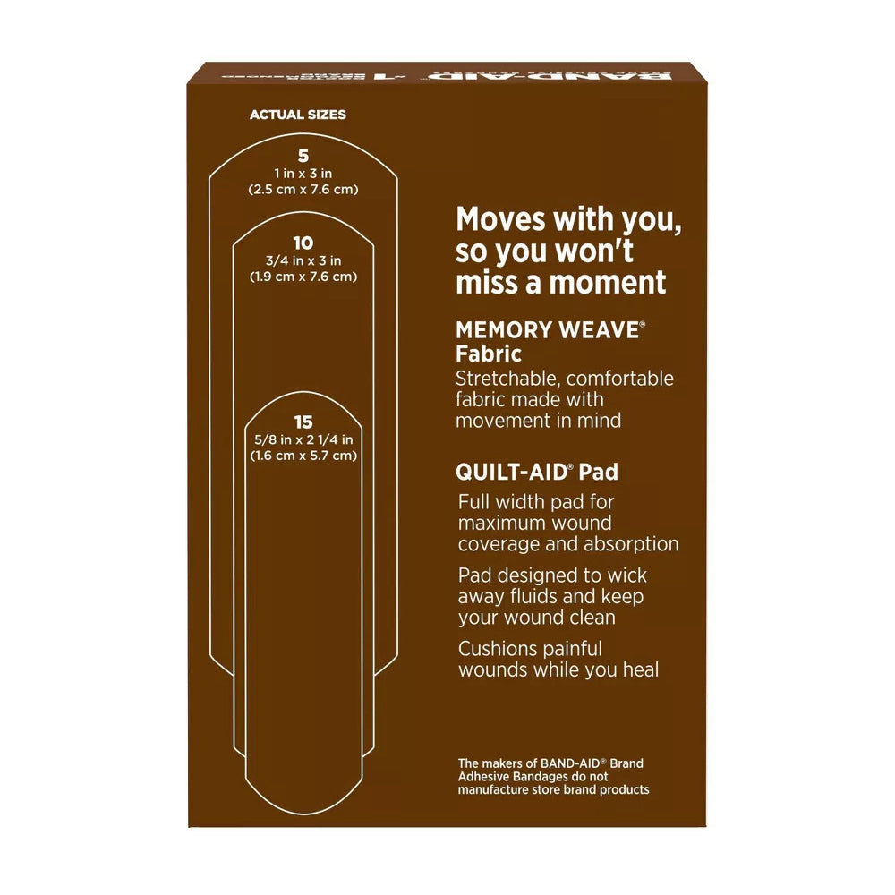 Band-Aid Brand Ourtone Adhesive Bandages, Br65, 30 Ct