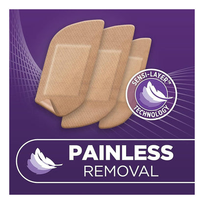Band-Aid Brand Adhesive Bandages For Sensitive Skin, Hypoallergenic First Aid Bandages ,7Ct